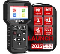 LAUNCH CRT5011E TPMS Relearn Tool, 2025 TPMS Sensor (315+433MHz) Read/Activate/Relearn/Reset Scanner Tool, Lifetime Free Update,OBD2 Code Reader, Tire Pressure Monitor System Diagnostics Tool