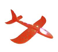 Launch Into Hours Of Nighttime Fun! | 48cm LED Foam Airplane Glider - Hand-Launched With Flashing Lights & Stunt Modes, The Ultimate Outdoor Activity For Kids And Families