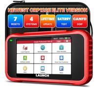 LAUNCH OBD2 Scanner CRP123E V3.0 Car Diagnostic Tool with Engine ABS SRS Transmission OBD Scanner with 7 Reset Service Oil/EPB/SAS/BMS/Throttle/Battery Reset DPF Regeneration Auto Vin Free Update