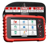 LAUNCH OBD2 Scanner CRP123X V2.0 2025 Version. ABS SRS Engine Transmission Car DiagnosticTool, 7 Service Functions, Lifetime Free Update, Battery Test