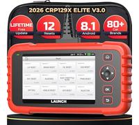 LAUNCH OBD2 Scanner CRP129X V3.0 Car Code Reader Scan Tool for ABS SRS Transmission Engine Diagnostic, with 12 Service Functions, Lifetime F.ree Update, Auto VIN, Battery Test