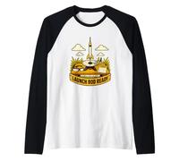 Launch Rod Ready Model Rocket Setup Raglan Baseball Tee