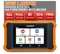 LAUNCH X431 Creader Elite 2.0 Ford OBD2 Scanner, 2025 Two-Way Scan Tool for Ford/Lincoln/Mercury/Mazda, Full System, All Resets, ECU Coding, AUTO VIN
