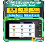 LAUNCH X431 CRP919 EV 2025 Bidirectional Scan Tool, for Electric Vehicles New Energy Cars, All-in-One Full System Diagnostic Scanner, 43+ Reset, ECU Coding, CANFD&DOIP, FCA AutoAuth, 2Yrs Free Update