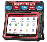 LAUNCH X431 PRO Elite 2025 New Bidirectional Scan Tool, 38+ Services, ECU Coding, All-in-One Full System Diagnostic Scanner with CANFD & DoIP,FCA AutoAuth,V.A.G Guide,2 Years Free Update