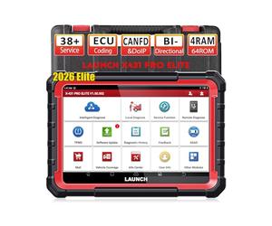 LAUNCH X431 Pro Elite Diagnostic Tool, Bi-Directional OBD2 Scanner, ECU Online Coding, Full System, 38+ Resets Services, CANFD&DOIP, FCA, with 2 Years Update