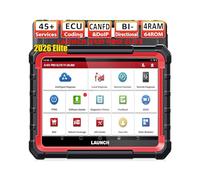 LAUNCH X431 Pro Elite Diagnostic Tool, Bi-Directional OBD2 Scanner, ECU Online Coding, Full System, 45+ Resets Services, CANFD&DOIP, FCA, with 2 Years Update