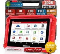 LAUNCH X431 PRO STAR [2025 Lastest Version] Bi-Directional Diagnostic Scanner, 37+ Services, ECU Coding, Full System OBD2 Scan Tool with CANFD, DoIP, FCA AutoAuth, Quick Guided, 2 Years Free Update