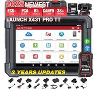 LAUNCH X431 PRO TT LAUNCH OBD2 Scanner Bidirectional Car Diagnostic Tool Fast DBSCar VII Connector,Full System Diagnostic,ECU Online Coding, 38+ Reset,FCA AutoAuth, V.A.G Guide OBD2 diagnostic Tool