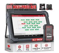 LAUNCH X431 PRO3 ACE Elite Bi-Directional Scan Tool, HD Trucks Scan, OEM Topology Map, Online Coding & 50+ Service, CAN FD & DoIP, V.A.G Guided, FCA AutoAuth, DBSCar VII Connector, 2 Yrs F-Ree Update