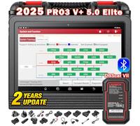 LAUNCH X431 PRO3 V+ 5.0 Bidirectional Scan Tool, OEM Topology, Scan HD Trucks, ECU Coding, 41+ Services, All System Diagnose, 2-Year Free Update