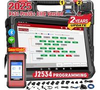 LAUNCH X431 PRO3S+Elite SmartlinkC 2026 Launch Diagnostic Tool Intelligent OE Topology, 50+ Service Full System Bidirectional Car Diagnostic Tool ECU Coding, Active Test, CANFD/DOIP/J2534,2 Yrs Update