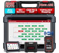 LAUNCH X431 PRO3S+Elite SmartlinkC 2026 Launch Diagnostic Tool Intelligent OE Topology, 50+ Service Full System Bidirectional Car Diagnostic Tool ECU Coding, Active Test, CANFD/DOIP/J2534,2 Yrs Update