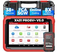 LAUNCH X431 PROS V+ 5.0 Elite Bidirectional Scan Tool with 2026 Newly Released DBSCar VII Connector,37+ Reset for All Cars,ECU Online Coding,CANFD,Key IMMO,FCA AutoAuth, 2 Yrs Update