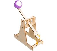 Launcher Assembly - Physics Project for Learners | Wooden Components with Elastic Bands, Scientific Discovery Accessories, Educational Building Equipment for Students, DIY Enthusiasts and Parents
