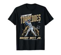 Launchin' Torpedoes Bobby Witt Jr Kansas City Baseball MLBPA T-Shirt