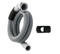 Laundry Appliance Drain Line Replacement DC97-18682D, Flexible Corrugated Washer Hose with Installed Connector Clamp for Service Repairs Washer Outlet Line Corrugated Hose Laundry Drain Repair PVC
