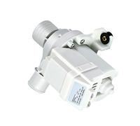 Laundry Appliance Drain Pump Repair Part, White Housing Assembly, Single Replacement Unit, DP040-064 228C2389P001 Visible Label Codes, Washer Maintenance Item Home Maintenance Service Part Label Issue