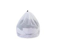 Laundry Bag 2pcs Large Drawstring Bra Underwear Socks Foldable Mesh Laundry Bag Slim Net Dirty Wash Machine Cover Clothes(M)