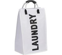 Laundry Bag with Handle White For Bathroom Home