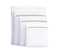 Laundry Bags for Washing Machine - 4 PCS Mesh Laundry Bags with Heavy-Duty Zips, Reusable Washing Machine Bags for Delicates/Shoes/Clothes, Large Wash Bags for Trainers and Lingerie (Multi-Size)