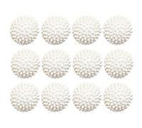 Laundry Balls For Tumble Dryer, Premium Reusable Quiet Dryer Balls, Friendly And Pollution-Free,Clothes Will Come Out Soft Fluffy Fewer Wrinkles And Anti Static, Speed Up Drying Time (White, 12pc)