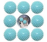 Laundry Balls For Tumble Dryer, Premium Reusable Quiet Dryer Balls, Friendly And Pollution-Free,Clothes Will Come Out Soft Fluffy Fewer Wrinkles And Anti Static, Speed Up Drying Time (Lake Green, 8pc)