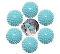 Laundry Balls For Tumble Dryer, Premium Reusable Quiet Dryer Balls, Friendly And Pollution-Free,Clothes Will Come Out Soft Fluffy Fewer Wrinkles And Anti Static, Speed Up Drying Time (Lake Green, 6pc)