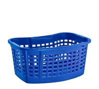 Laundry Basket 40 Litres Blue Laundry Hamper Storage Basket Plastic Large