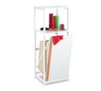 Laundry basket bathroom organiser washing shelf clothes holder 2 shelves