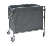 Laundry Basket Collapsible Industrial Waterproof Oxford Cloth Laundry Cart with Wheels Foldding Extra Large Oxford Cloth Hamper for Commercial Home Laundry Bedroom(Gray)