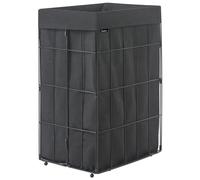 Beliani Laundry Basket Culpina Metal Black 72 L