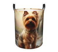 Laundry Basket Cute Australian Silky Terrier For 34X42CM