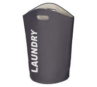 Laundry Basket Dark Grey 65 L With Handles Laundry Container