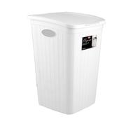 Laundry Basket Elegance 50 Liters White Rattan Stefanplast