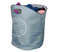 Laundry Basket - Extra Large 110L Capacity Folding Collapsible Washing Basket Sack with Strong Carry Handles for Dirty Clean Clothing Ironing Great for Home Kitchen Travel Holiday