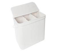 Laundry basket, foldable laundry sorter, laundry box, lidded bin, bamboo