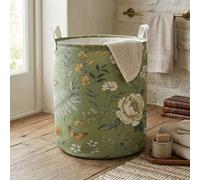 Laundry Basket Foldable With Handles Tote Bag Waterproof Oxford Cloth Funny Laundry Hamper Clothes Storage Bucket Toy Organizer 43L For Bathroom/Laundry/Bedroom (Floral, 43L)