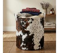 Laundry Basket Foldable With Handles Tote Bag Waterproof Oxford Cloth Funny Laundry Hamper Clothes Storage Bucket Toy Organizer 43L For Bathroom/Laundry/Bedroom (Bull, 43L)