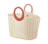 Laundry Basket, Folding Cosmetic Basket with Handle - Ventilated Space-saving Foldable Handy Storage Solution for Towels in Student Room Laundry Room Bathroom Children's Room