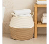 Laundry basket for baby clothes storage/ Clothes basket/ jute & rope basket/laundry clothes basket is the best alternative to cheap wicker laundry basket (Design 1)