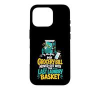 Laundry Basket Grocery Bill Humor Case for iPhone 16 Pro