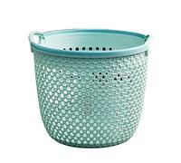 Laundry Basket Hamper 2pcs Portable Laundry Basket Plastic Dirty Clothes Storage Fruit And Vegetable For Spaces(Blue)