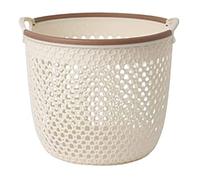 Laundry Basket Hamper 2pcs Portable Laundry Basket Plastic Dirty Clothes Storage Fruit And Vegetable For Spaces(White)
