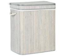 Bamboo Basket with Lid Grey KALTHOTA
