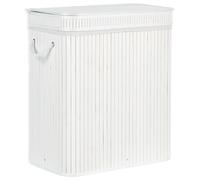 Beliani Basket KALTHOTA Bamboo Wood White 100 L, White