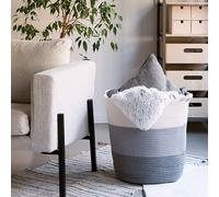 Laundry Basket, Large Woven Laundry Bag, Washable Storage Bag