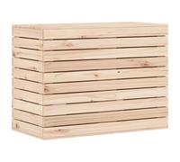 Laundry Basket Laundry Hamper with Lid Laundry Sorter Solid Wood Pine vidaXL