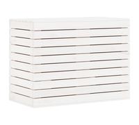 Laundry Basket Laundry Hamper with Lid Laundry Sorter Solid Wood Pine vidaXL
