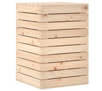 (natural, 44 x 44 x 66 cm) vidaXL Laundry Basket Laundry Hamper with Lid Laundry Sorter Solid Wood Pine
